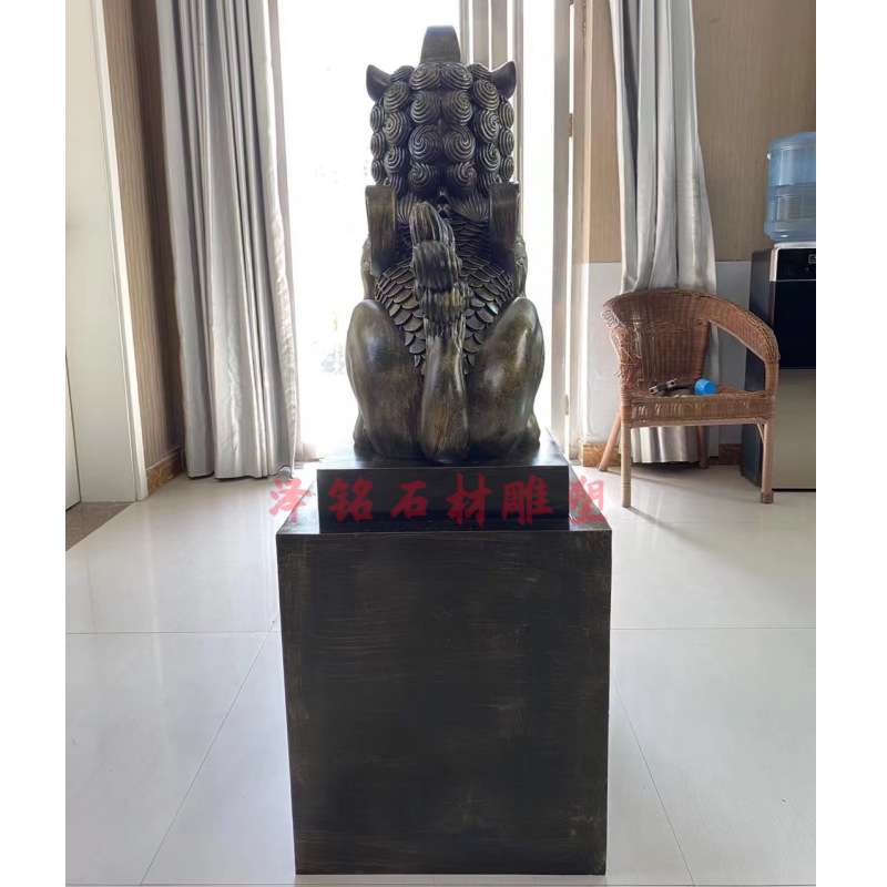 玻璃钢法治廉政廉洁文化景观雕塑石雕印章神兽獬豸户外宪法石材摆