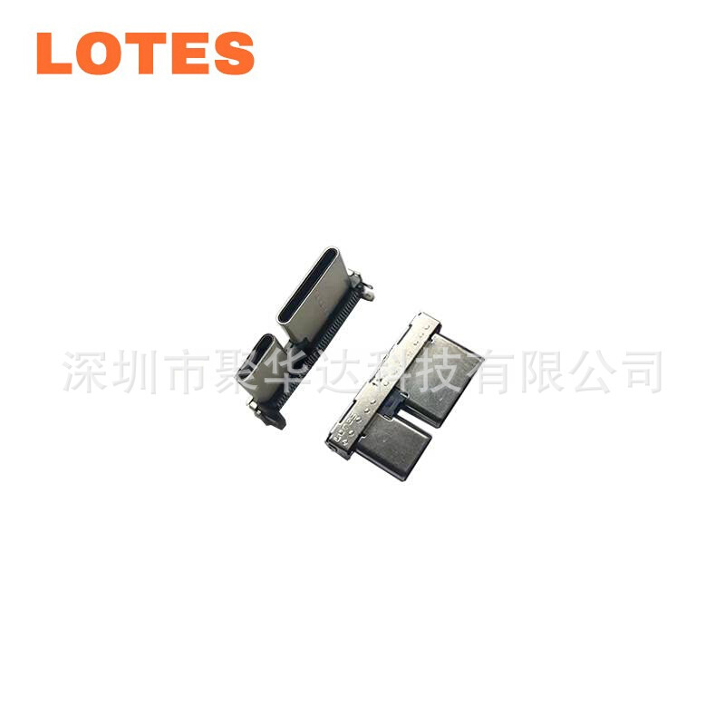 LOTES连接器Type C 24Pin加48Pin母座 一体式72Pin 808005112