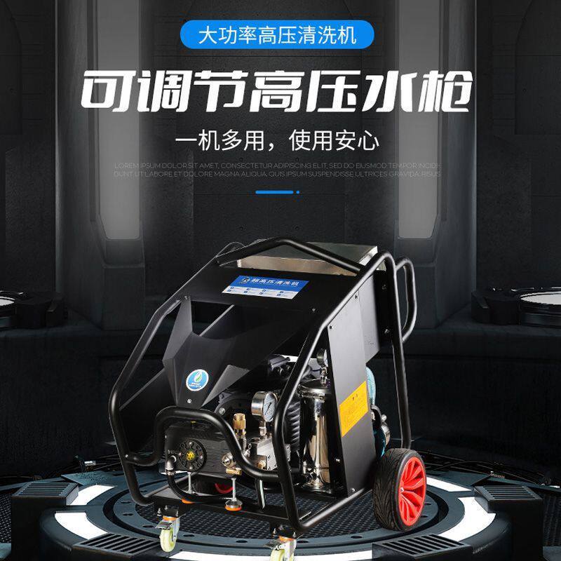 进口500/1000公斤清洗机大功率工业除锈彩钢瓦洗车机水枪高压车用