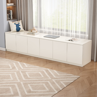 蜂窝铝飘窗柜储物柜收纳柜落地阳台置物地柜简约现代家用卧室矮柜