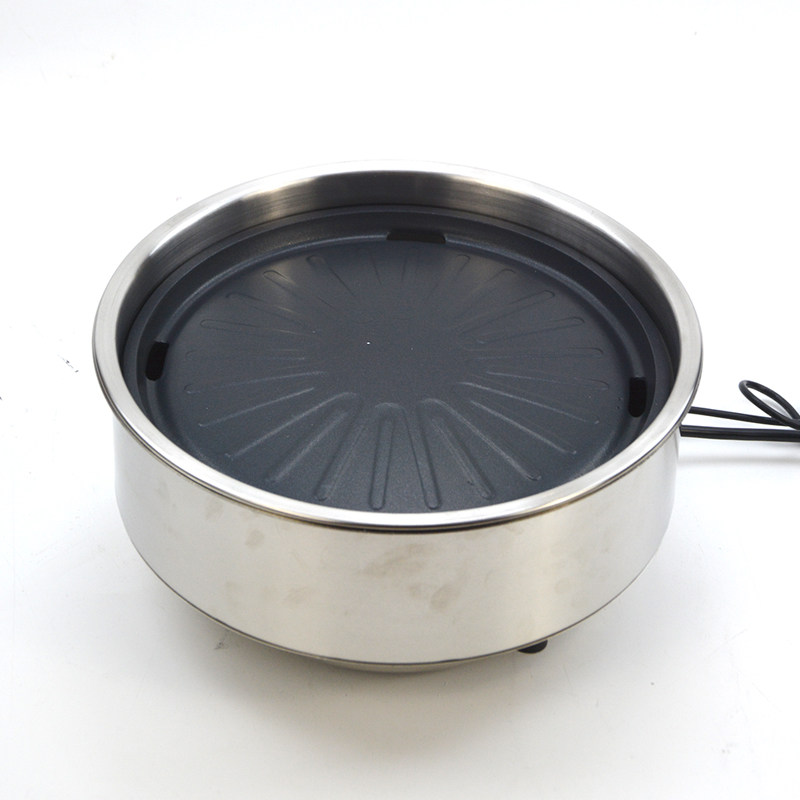 君耀韩式烧烤炉商用电烤炉烤肉店电热圆形纸P上烤肉炉具自助餐厅