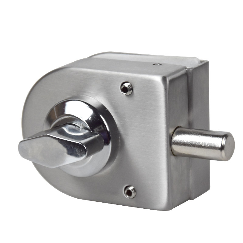 玻璃门地锁地插免开孔地插销玻璃门锁单门双门Q插销锁卫生间浴室