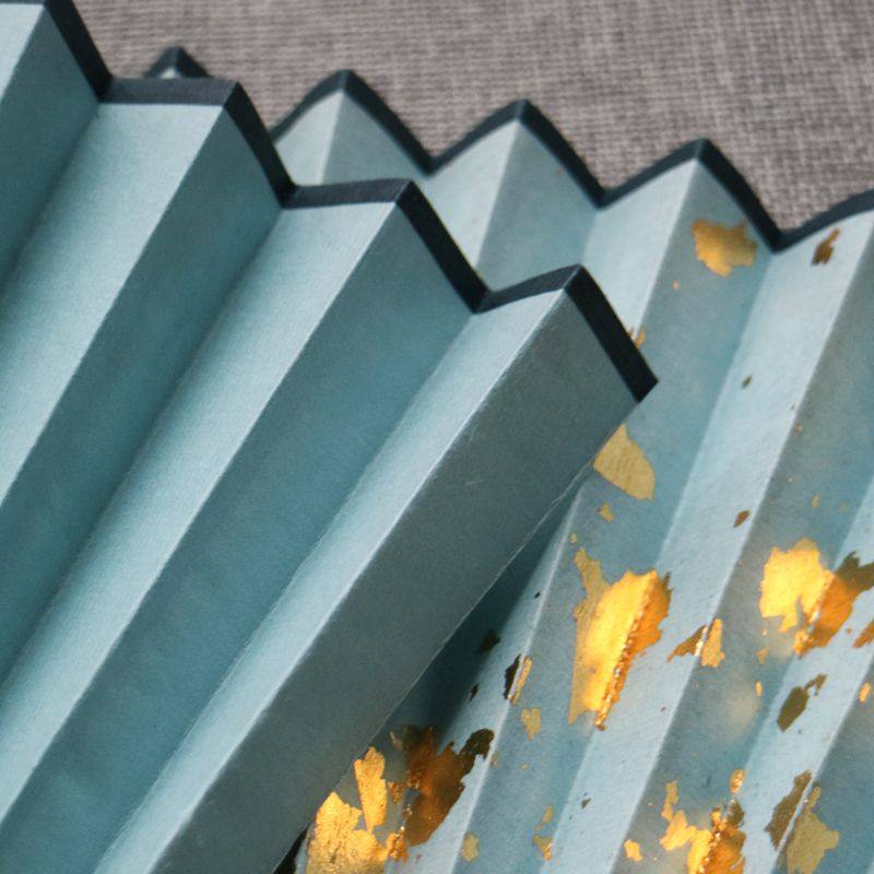 备用扇面手工洒金9寸9.5寸18方折扇仿古墨绿蓝彩色空.白熟宣小楷