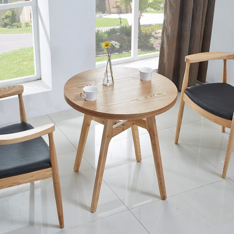 小户型简约茶几 实木现代u客厅圆角形矮茶桌子时尚个性创意咖啡桌