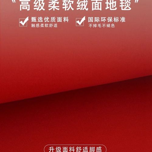 半圆形地垫入户h门垫2024新年喜庆红地毯过年进门门口简约福字脚