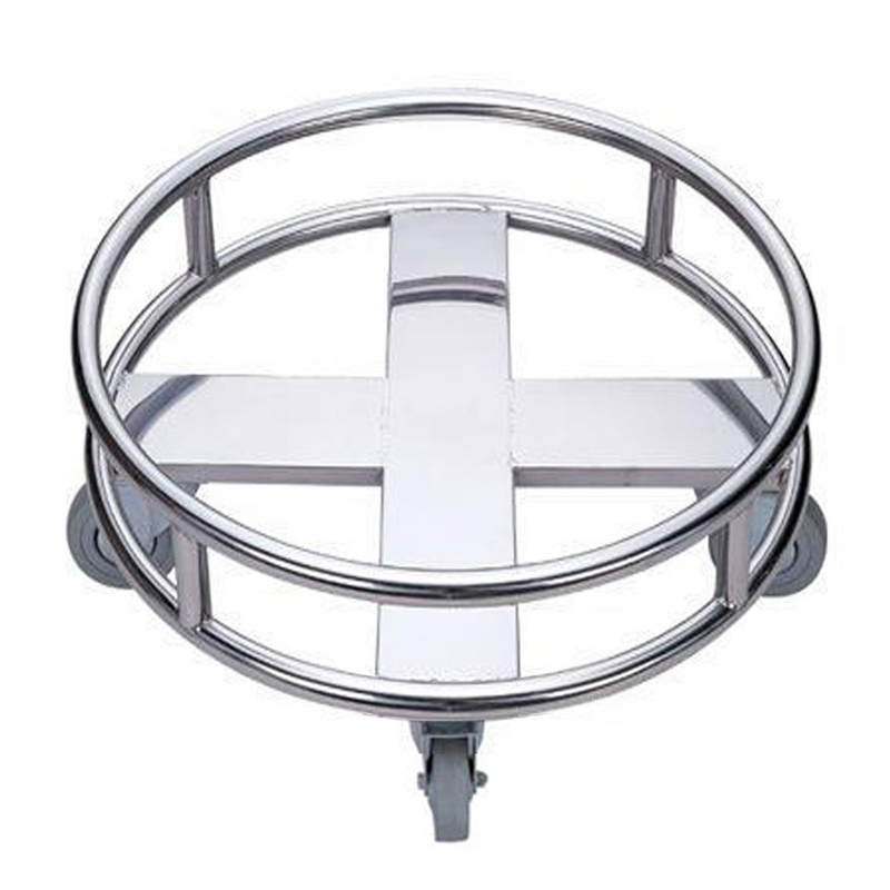 周转车运输工具车带轮移动保温桶汤桶底座架子加厚U不锈钢圆形圆