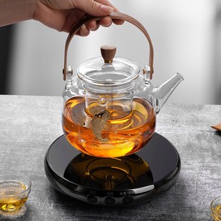 电陶炉煮茶器煮客厅茶炉家用泡茶专用耐高温玻R璃煮茶壶茶具套装