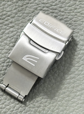 表扣适配卡西欧EF/EFR/MTP手表带卡扣保险钢带折叠华为watch5表带