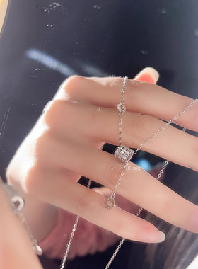 小蛮腰足银S925项链女