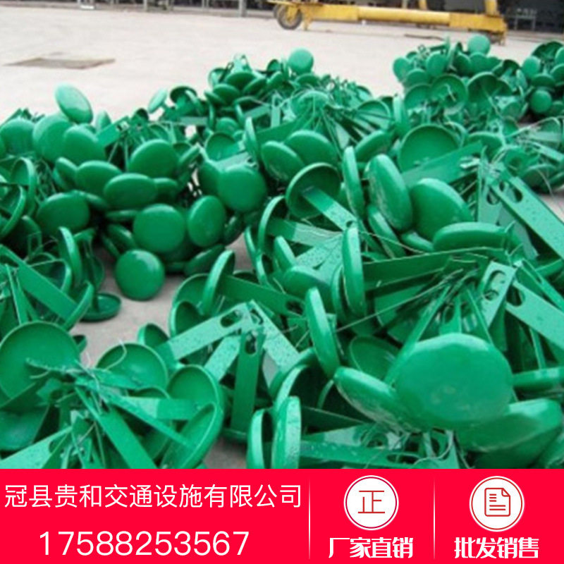 现货批发波形护栏板配件Q235柱帽高速公路三折波形护栏板柱帽厂家图片