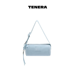 TENERA麂皮系列圓筒枕頭包單肩手提包復(fù)古包包女款