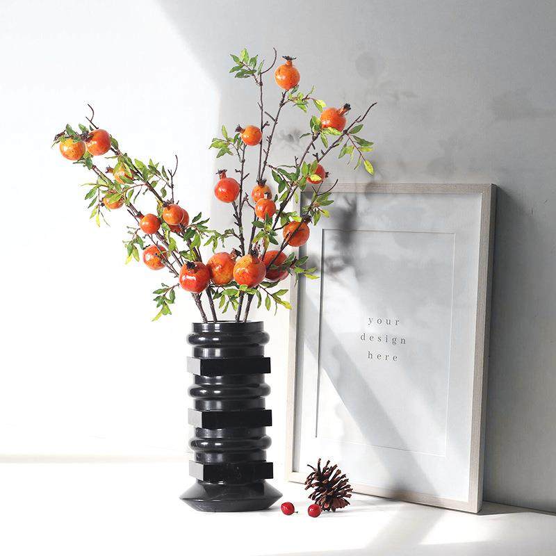 新中式现代大理石花瓶花器售楼处办公室玄关客厅桌面花盆工艺摆件,纺织面料/辅料/配套,纺织机械配件,淘宝优惠券,粉丝福利购,淘宝优惠卷