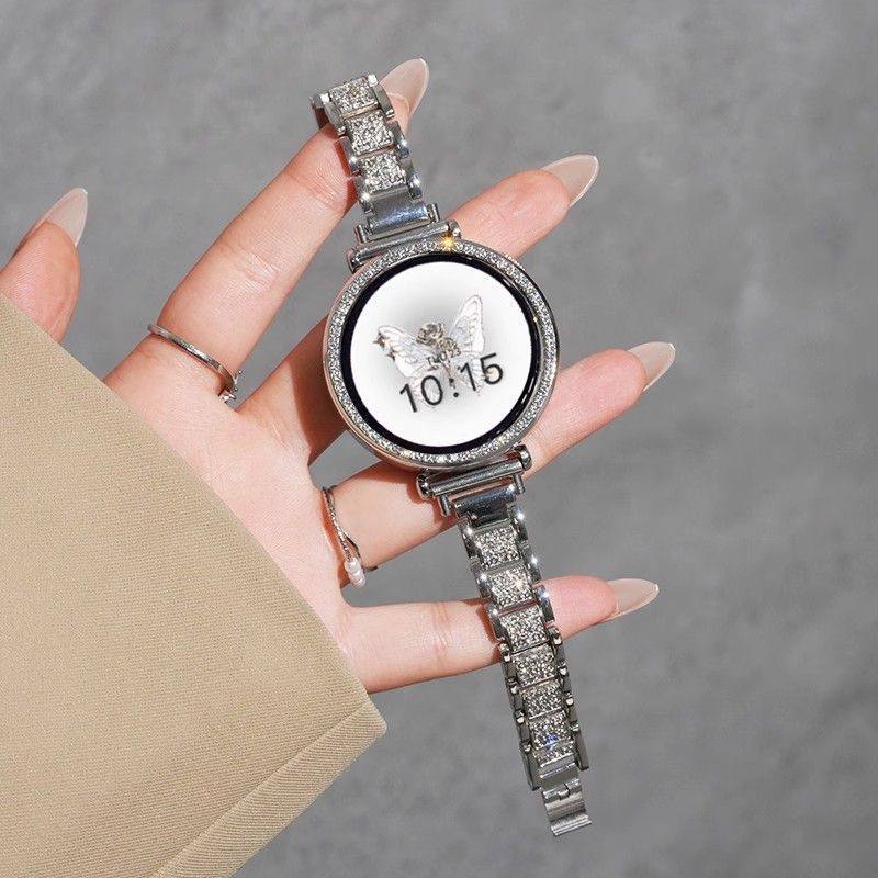 适用华为gt5表带GT4手表watch4pro金属镶钻壳女细款,手表,配件,淘宝优惠券,粉丝福利购,淘宝优惠卷