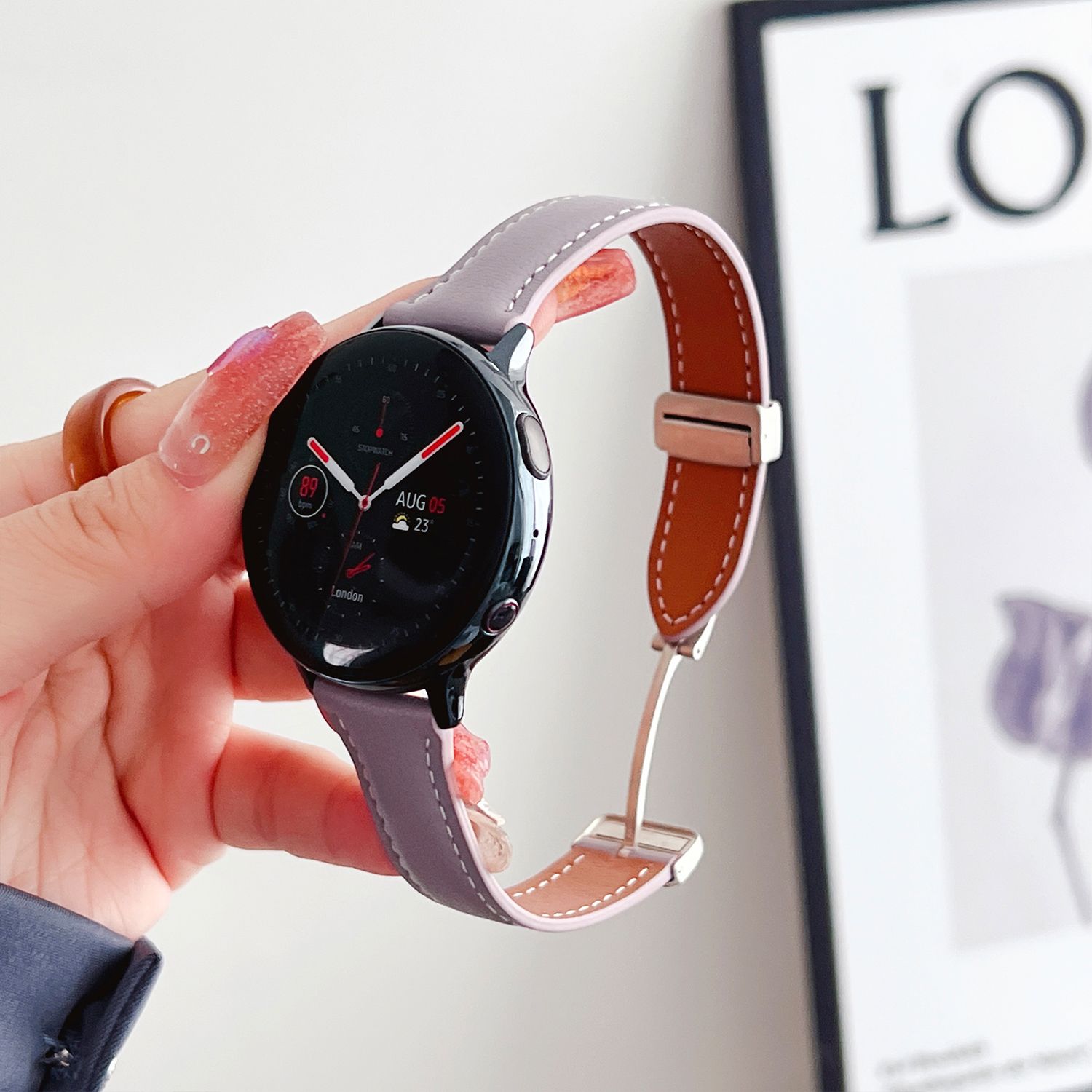 vivo watch3智能手表表带适用新款潮流时尚小蛮腰真皮替换带男女