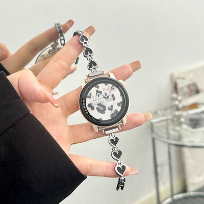 适用高驰corospace3表带PACE2爱心链式APEX2金属创意个性2pro腕带