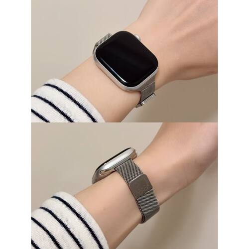 细款米兰KT猫适用applewatch11米兰金属表带小米89Pro华为Fit4/3
