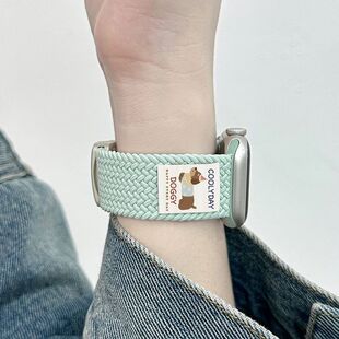 腊肠小狗适用OPPOwatchX2MINI表带编织新款调节磁吸18/22/20mm