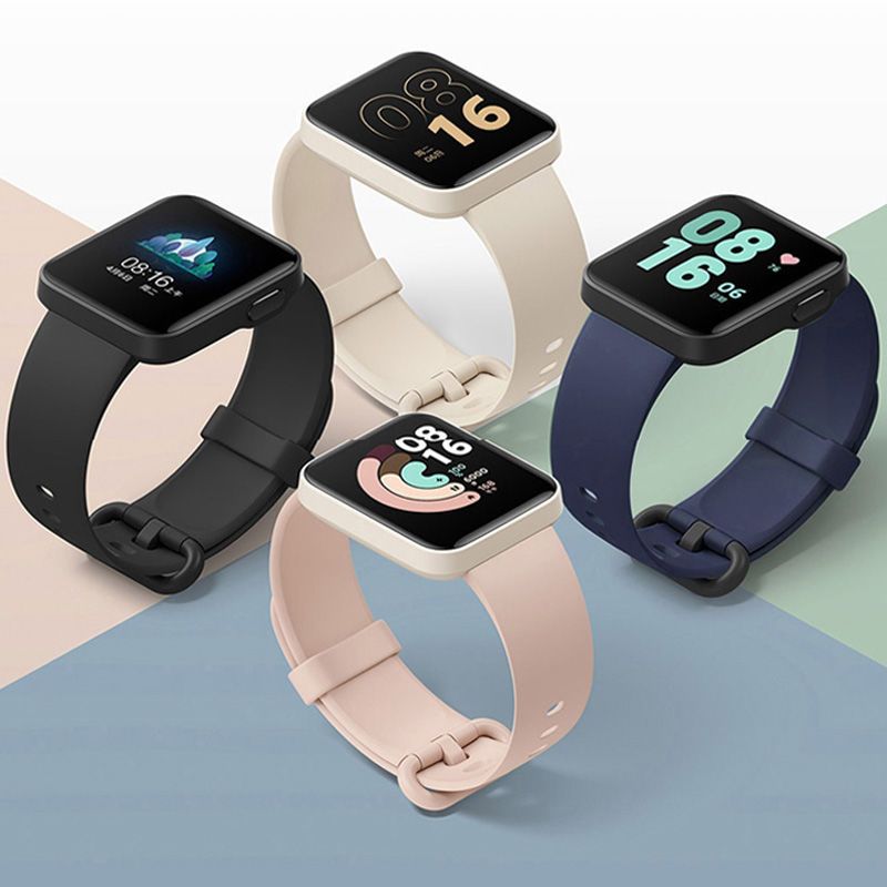 代用红米一代二代Redmi Watch表带Redmi手表2双色纯色硅胶手表带