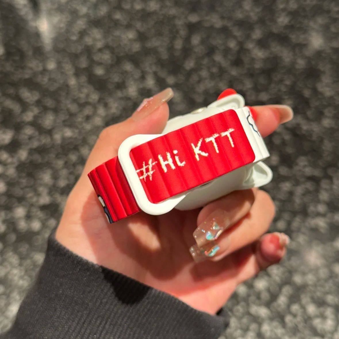 凯蒂猫可爱适用苹果watchS10/987硅胶表壳华强北通用磁吸运动表带,手表,配件,淘宝优惠券,粉丝福利购,淘宝优惠卷