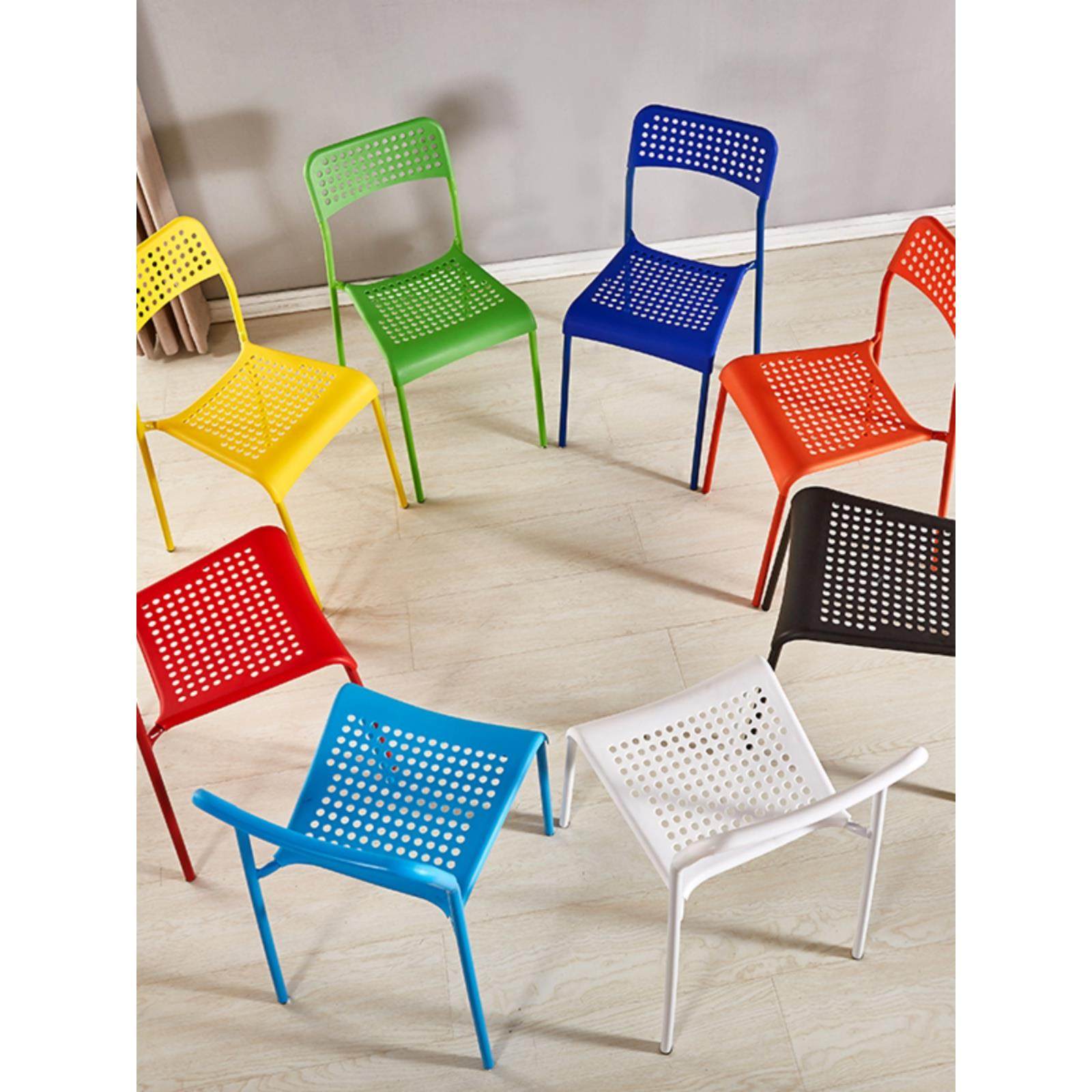 餐椅家用现代简约餐厅椅子办公椅懒人学生简易塑料凳子靠背培训椅,住宅家具,餐椅,淘宝优惠券,粉丝福利购,淘宝优惠卷