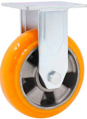 4寸5寸6寸8寸脚轮轮重型铝芯PU轮车间设备轮货架轮子脚轮