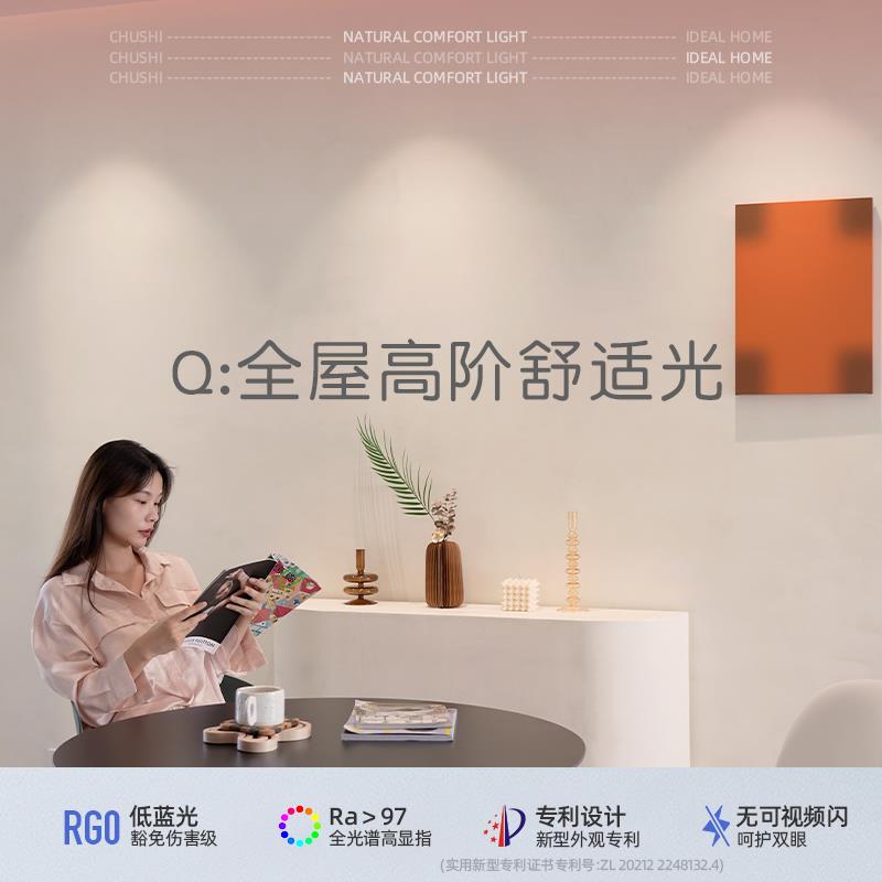 灯饰 射灯家用嵌入式防眩小山丘全光谱客厅电视墙无主灯照明