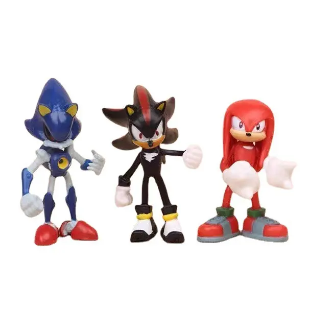 3代6款soni飞天鼠超音鼠克公仔摆件 模型玩偶