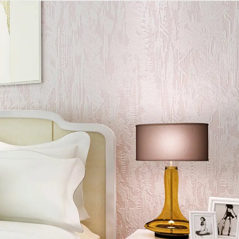 简约素色纯色3d立体浮雕仿硅藻泥纺布墙纸客厅卧室房间壁纸