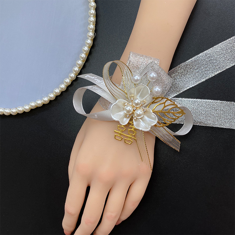 伴娘手腕花新娘姐妹团手环花高级大气伴娘团手花高档结婚全套用品