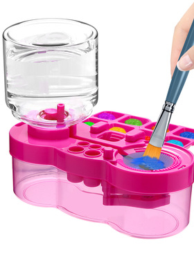 Paint Brush Rinser画笔清洗器颜料笔洗笔盒美术绘画调色盘冲洗杯