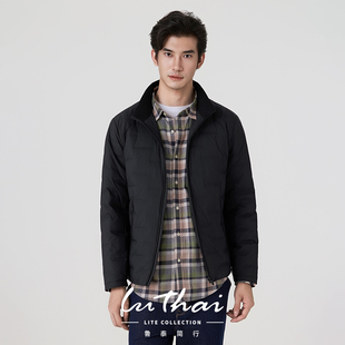 【鲁泰纺织羽绒服】休闲男90鸭绒羽绒服立领保暖时尚百搭秋冬外套