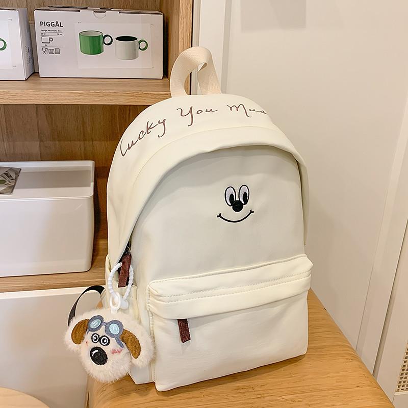 推荐新款书包女初中生高中大学生高颜值双肩包大容量减负轻便电脑