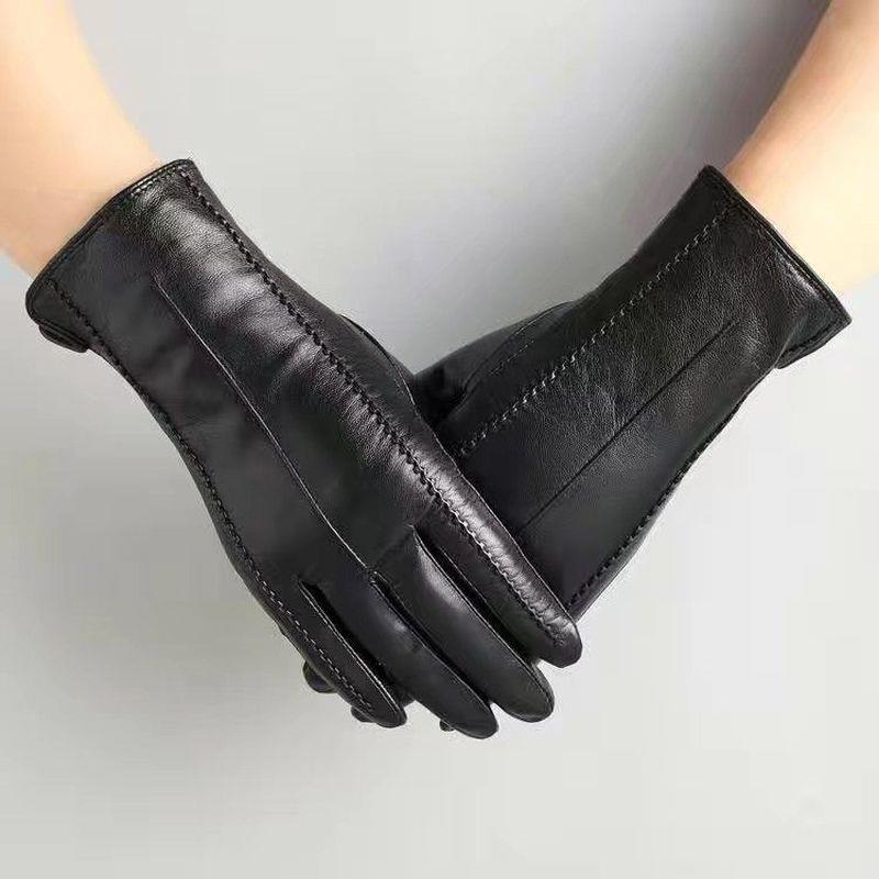 小羊皮女士超软真皮手套保