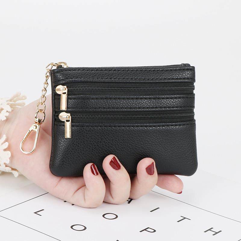 新品质感拉链小钱包女时尚
