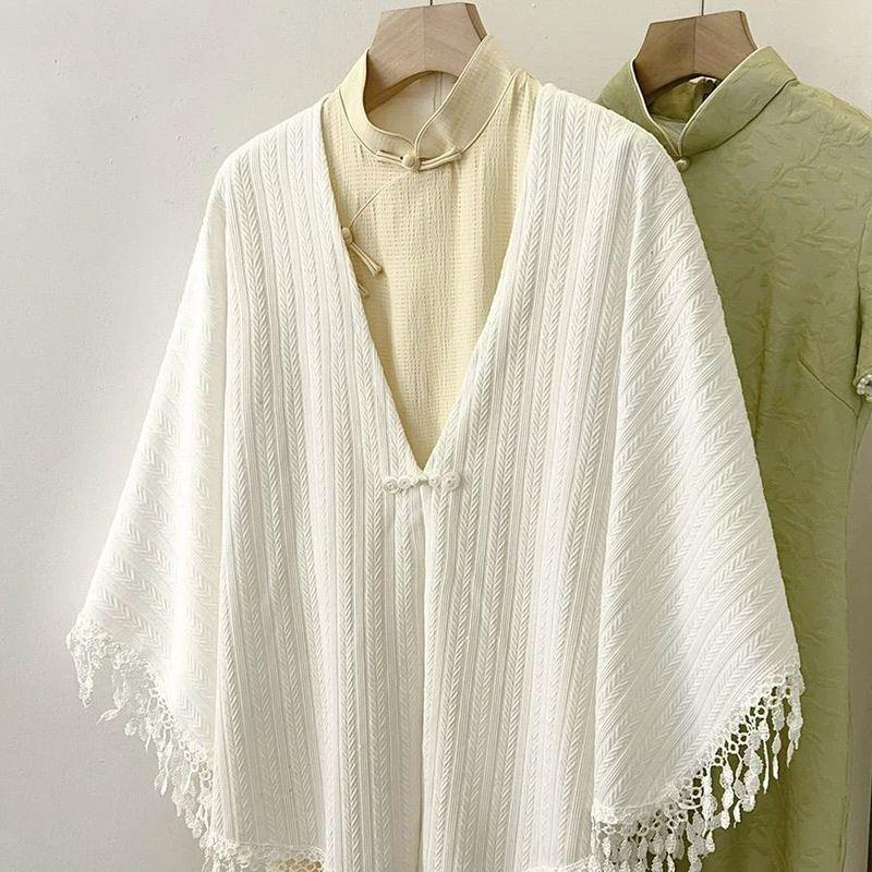 披肩外搭女2025新款旗袍日