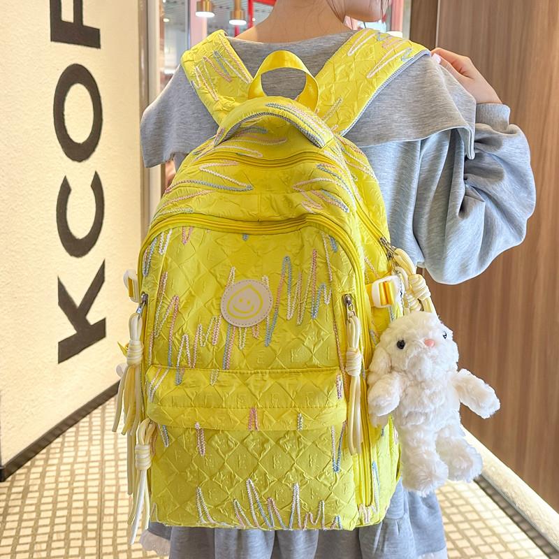 推荐书包女小学生3一6年级韩版初中女生高中生大学生减负儿童背包