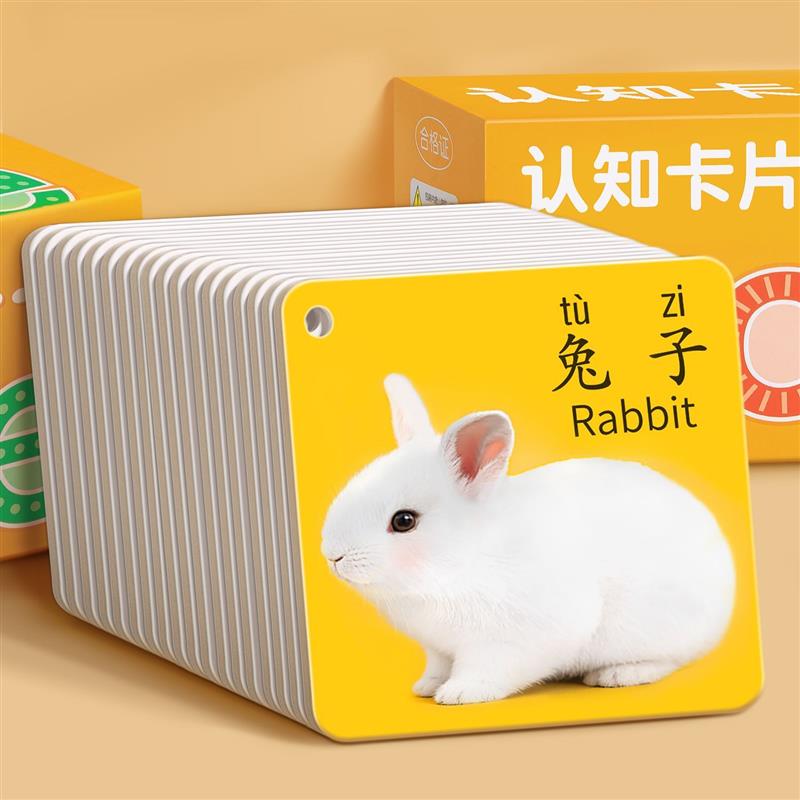 识字书幼儿认字动物卡片早