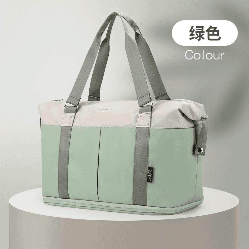 新品曼月依大容量拉杆手提出差可拓展待产收纳包运动健身旅行包行