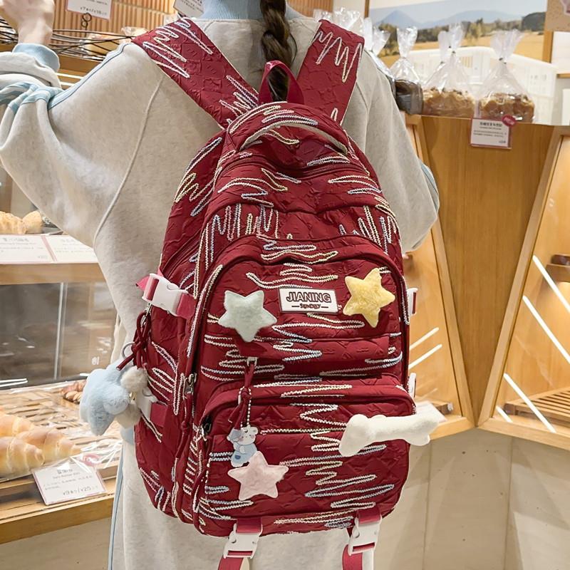 推荐书包女小学生3一6年级韩版初中女生高中生大学生减负儿童背包