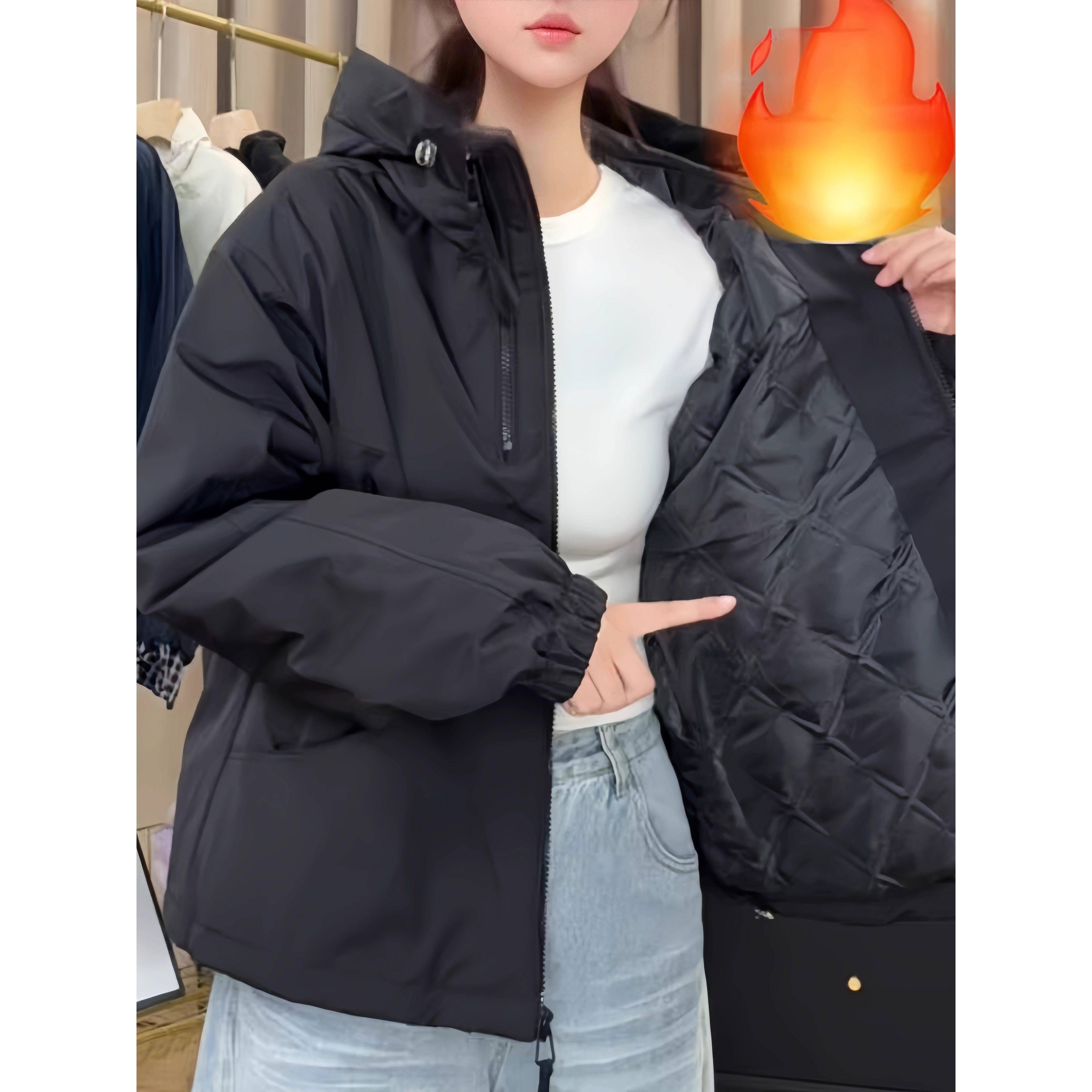 推荐爆款洋气夹克女棉服上衣短款运动户外防风冲锋衣棉服外套2026