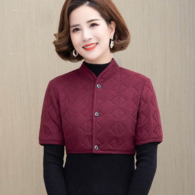 棉护肩女秋冬季睡觉保暖防