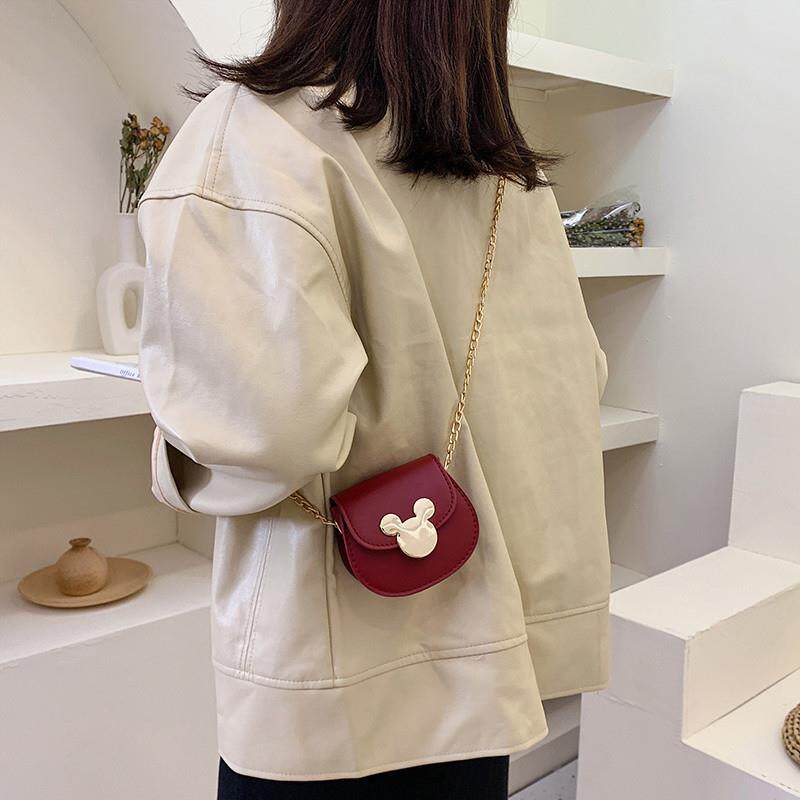 左下小女孩链条包包2024韩版时尚女童斜挎包可爱公主迷你配饰零钱