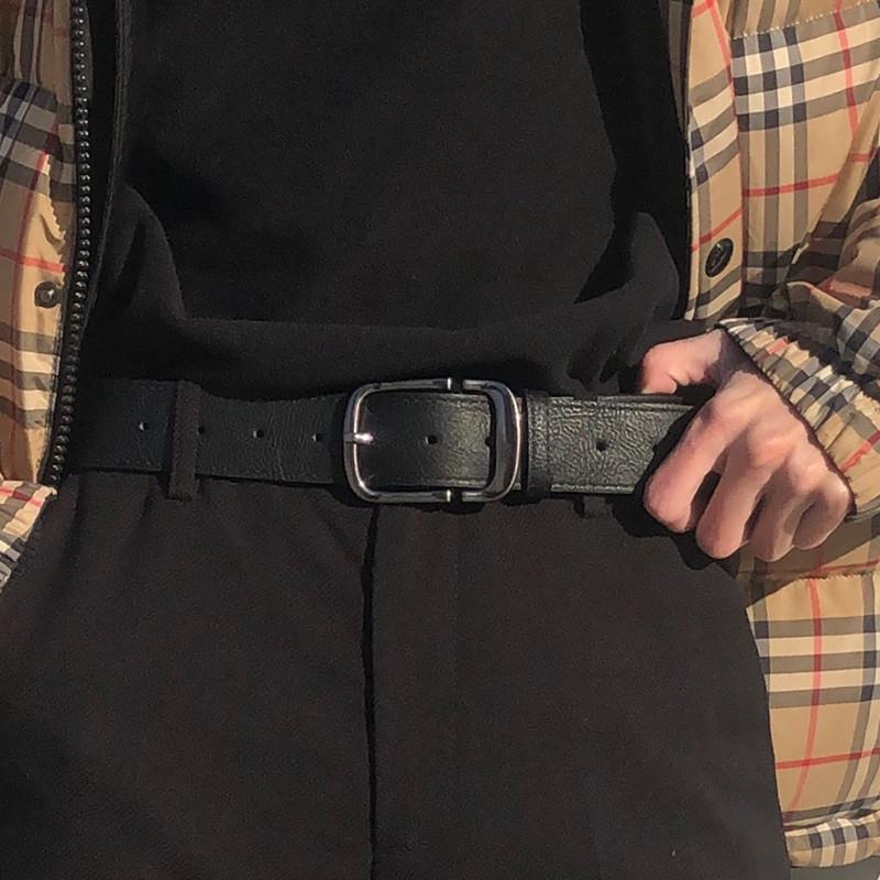 港风针扣腰带男士2025新款