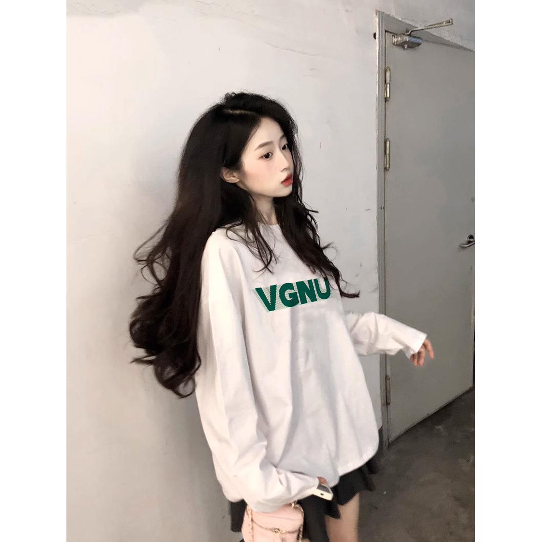 推荐初秋2026新款女装黑色纯棉长袖t恤冬季洋气减龄内搭打底衫上