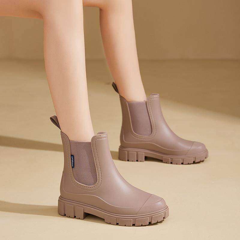 新品网红时尚雨鞋女款2026新款外穿防滑防水雨靴成人女士雨天厚底