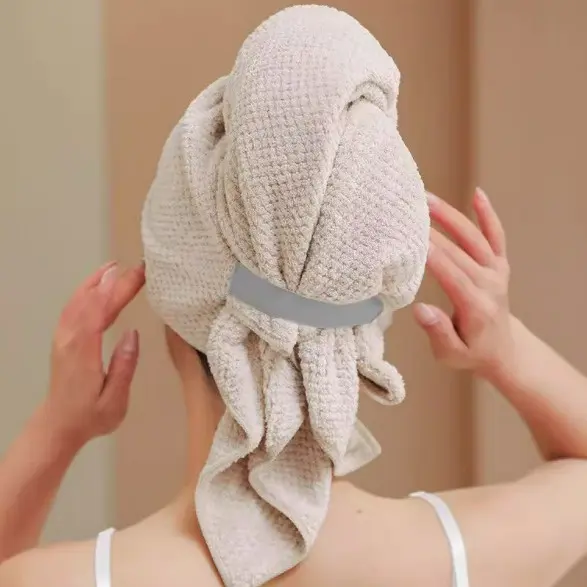 姜妍同款速干干发帽长发一体毛巾浴巾一片式加大扣吸水