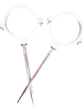 PVC抱箍排水管管卡下水管管箍塑料F抱卡含钉双用单用国标加厚墙卡