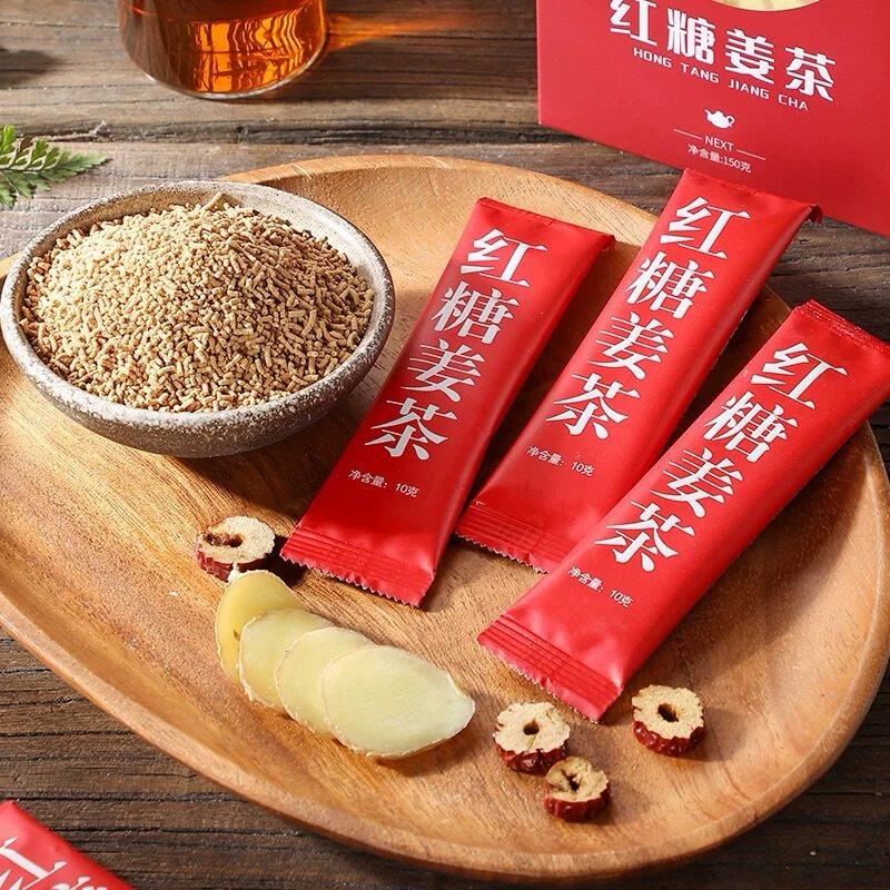红糖姜茶独立包装红糖黑糖谁暖胃送姜汤茶小包装姜糖老姜生姜固体