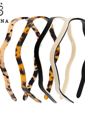 evita依慧达同款醋酸头箍 时尚感波浪眼镜发箍高颅顶头戴发箍
