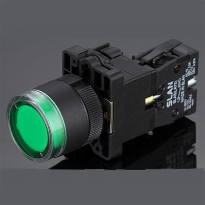 永前 塑料型带灯复位按钮开关 LA128XB2 EW3361